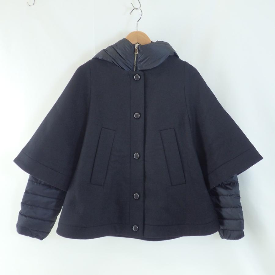 美品/国内正規 MONCLER モンクレール EUDORE ウール/ダウン レイヤード 