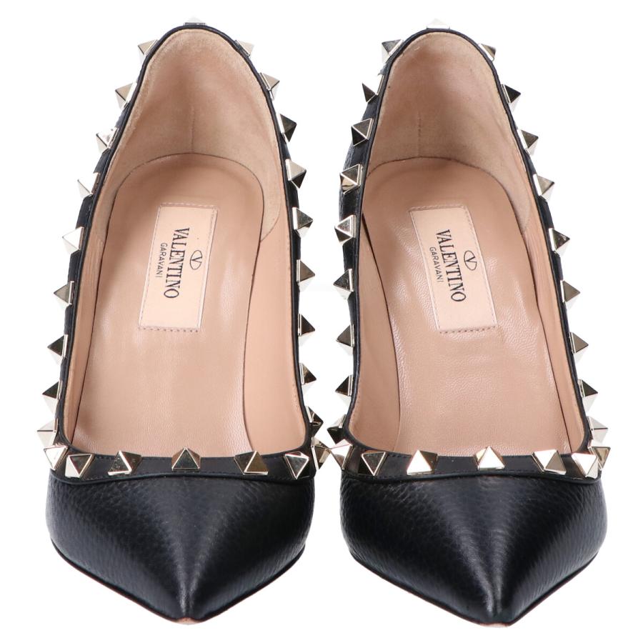 VALENTINO NOIR ヴァレンティノ　パンプス　ロックスタッズ　ブラック 美品/ VALENTINO ヴァレンティノ ロックスタッズ ヒール