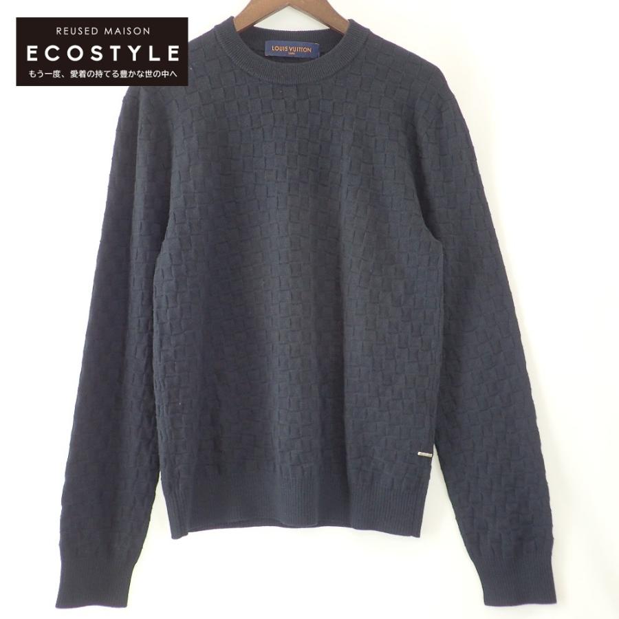 LOUIS VUITTON ダミエシグネチャークルーネックヴィトンセーター
