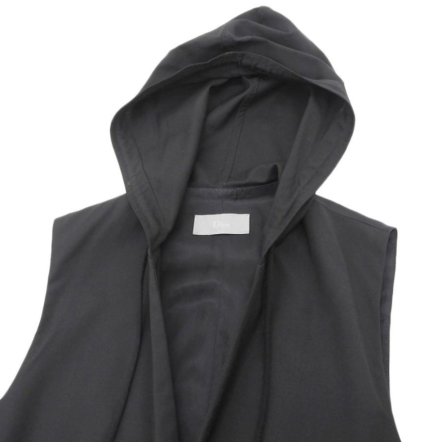 DIOR HOMME ディオール・オム ジレ フード付き メンズ ブラック DIOR HOMME ディオール・オム ジレ フード付き メンズ ブラック