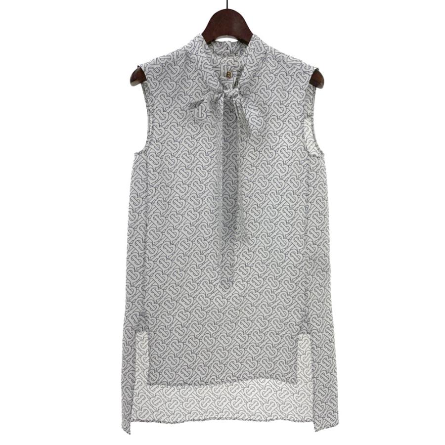 BURBERRY（バーバリー） 新品同様 モノグラム ボウタイ ブラウス