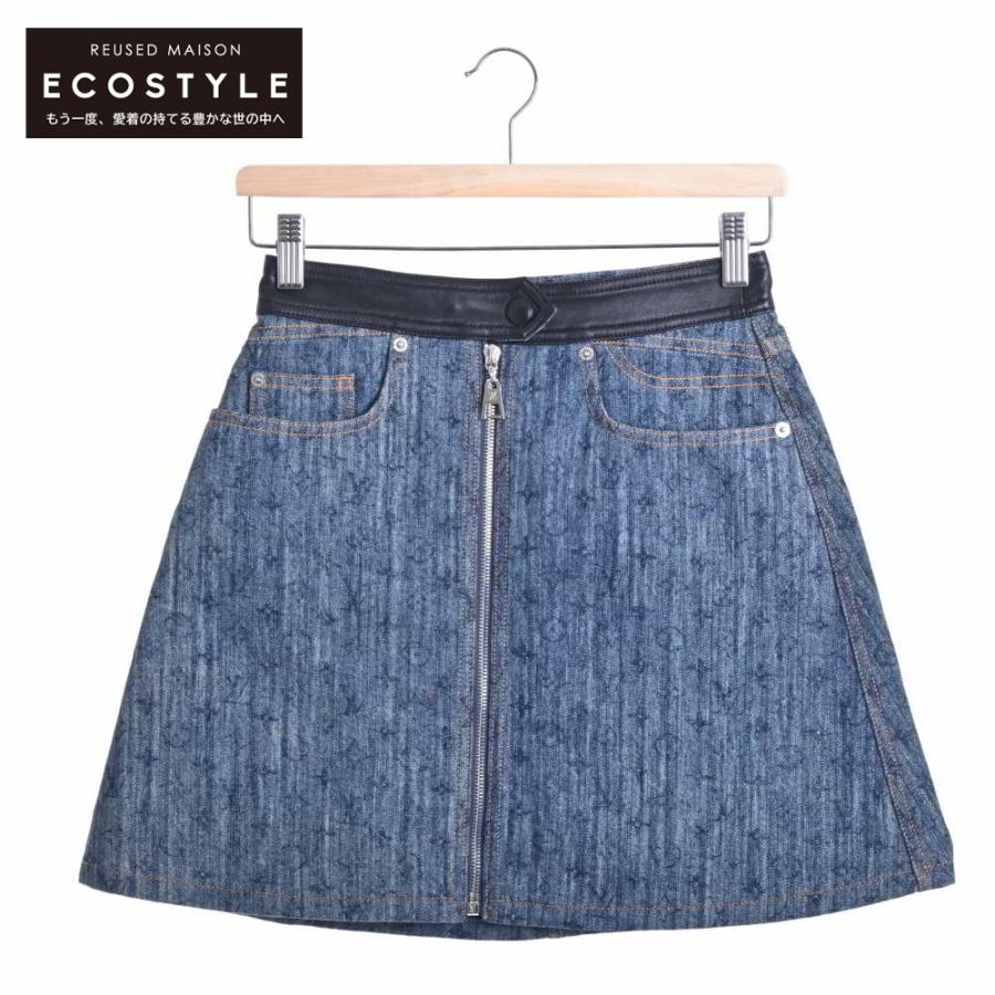 美品ルイヴィトン デニム ミニ スカート34