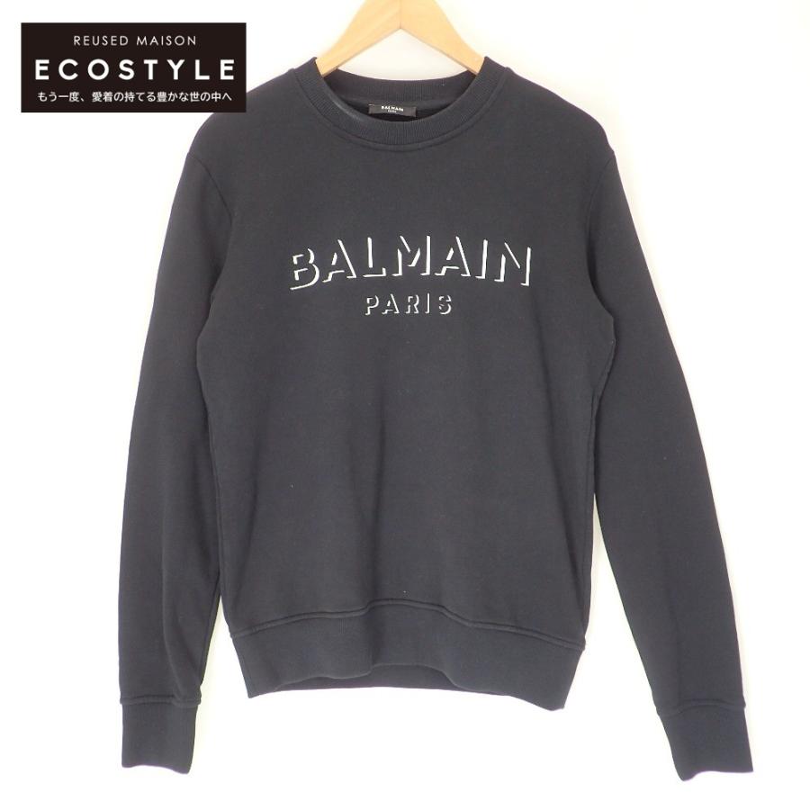 BALMAIN（バルマン） フロントロゴプリント クルーネックスウェット