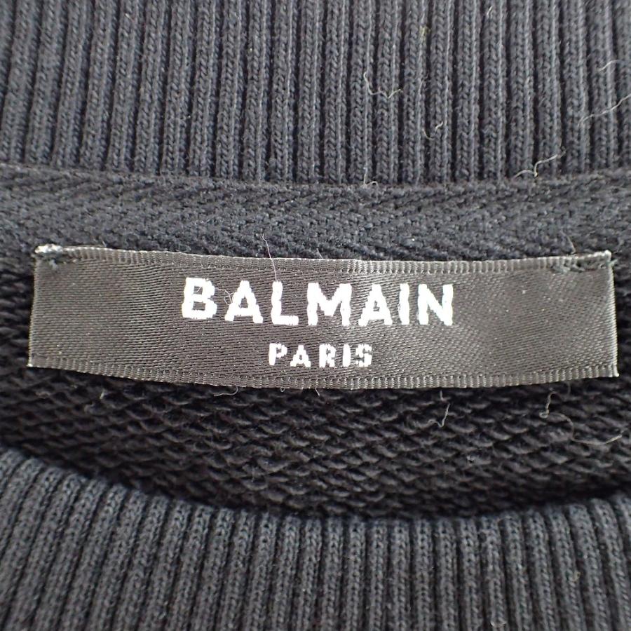 BALMAIN（バルマン） フロントロゴプリント クルーネックスウェット