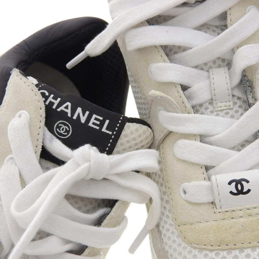 CHANEL シャネル ココマーク スニーカー メンズ アイボリー 42 CHANEL シャネル ココマーク スニーカー メンズ アイボリー 42