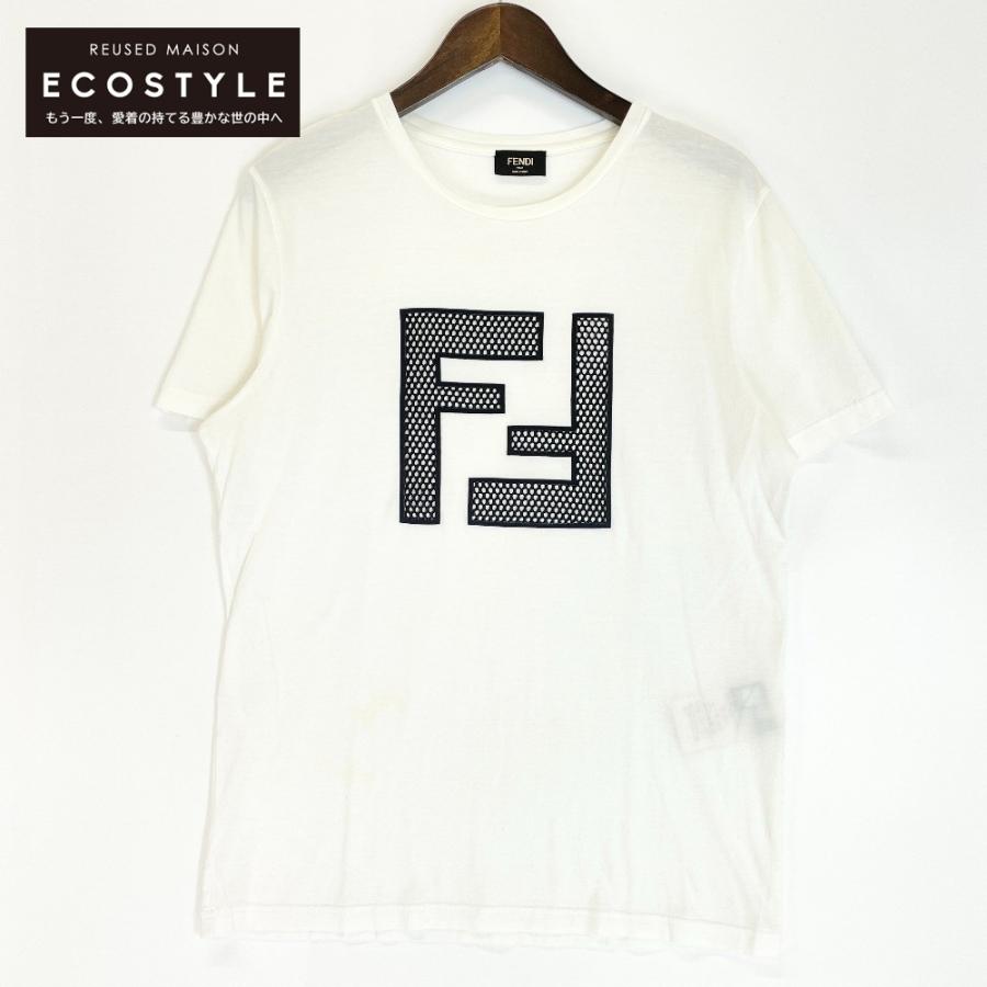 FENDI フェンディ FAF532 A78M 白 メッシュロゴ Tシャツ ホワイト Ｍ トップス コットン メンズ 中古 :  6893100000011016 : ブランドリユースショップエコスタイル - 通販 - Yahoo!ショッピング