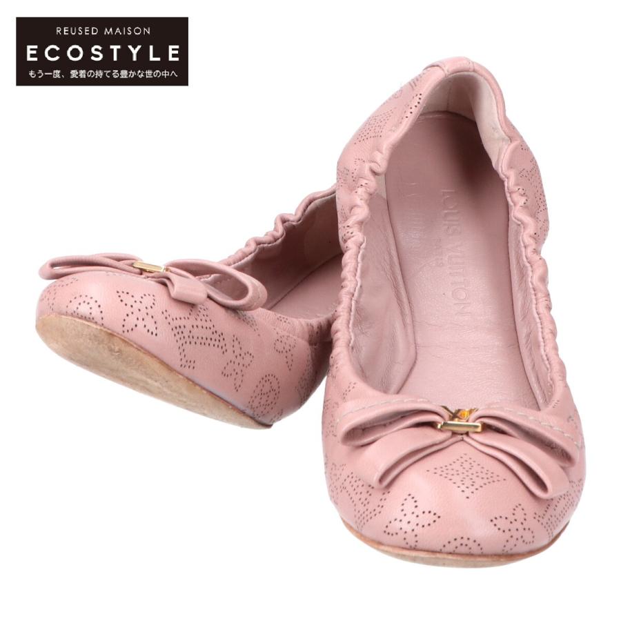 LOUIS VUITTON ルイヴィトン マヒナ LV バレエシューズ 34 LOUIS VUITTON ルイヴィトン マヒナ LV バレエシューズ 34