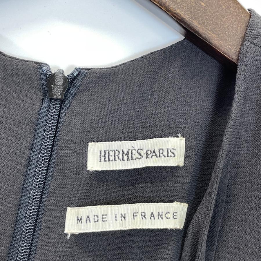 HERMES エルメス マルジェラ期 ノースリーブ シルクワンピース