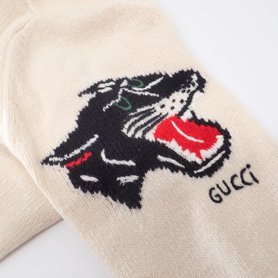 GUCCI 美品/国内正規 グッチ 522644 アームタイガー ニット GUCCI 美品/国内正規 グッチ 522644 アームタイガー ニット