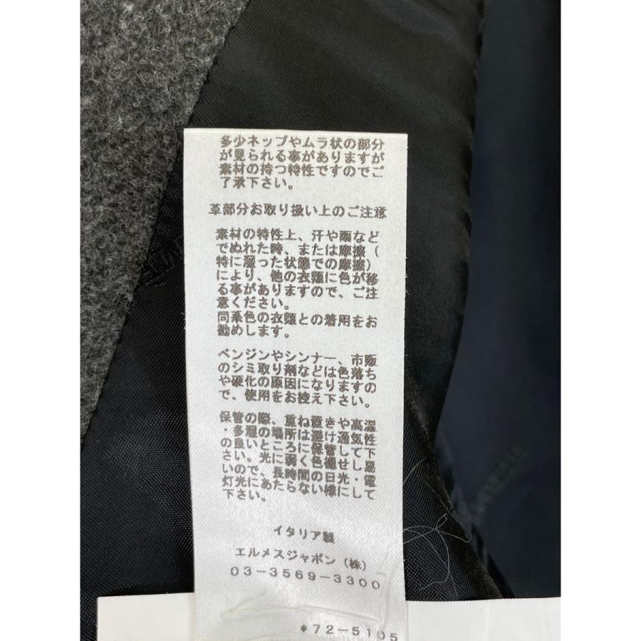 美品/国内正規 HERMES エルメス PT9414 ウール チェスター コート 46