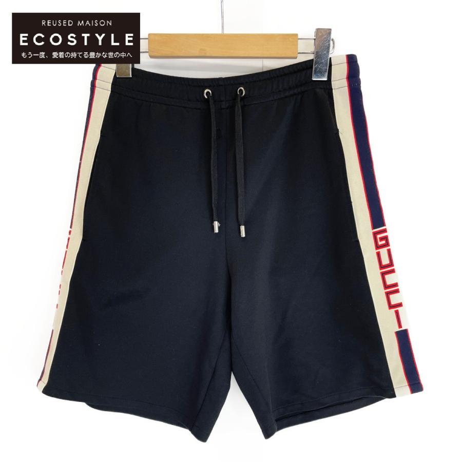GUCCI（グッチ） 475355 サイドライン テニカル ジャージパンツ ブラック XS ボトムス コットン メンズ 中古 : ブランド ...