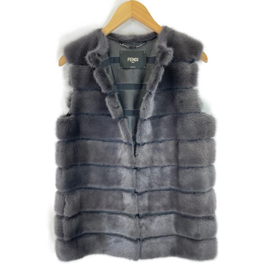 FENDI 美品/国内正規 フェンディ FNH231 ミンクファー ベスト 40 