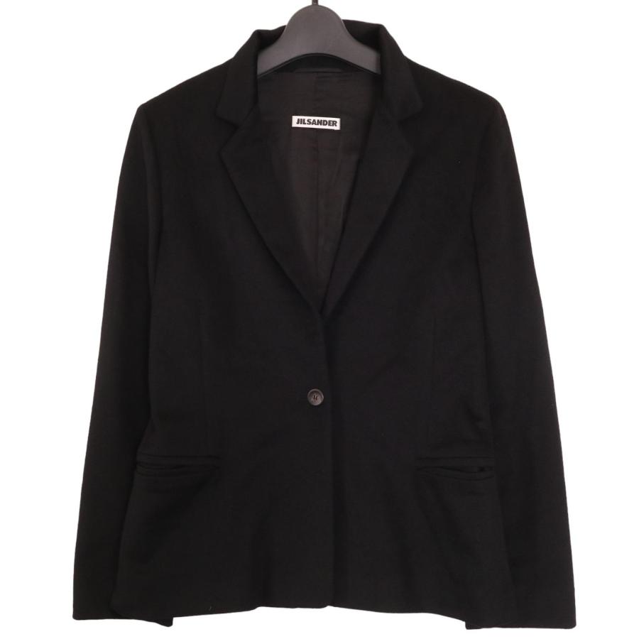 JIL SANDER ジルサンダー ブラック カシミヤ97% 1Bジャケット 36 