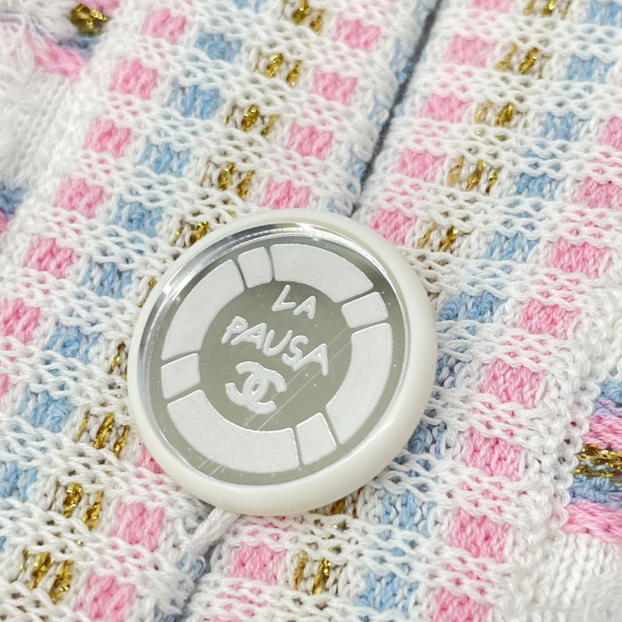 シャネル CHANEL LA PAUSA P60517K46044 ニット LA PAUSA ココマーク ニット カシミヤ オフホワイト シャネル – RECLO