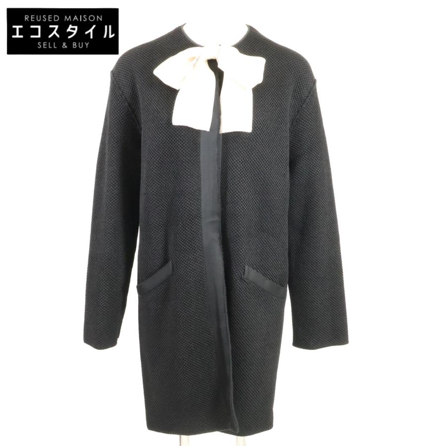 美品 LOUIS VUITTON F4KC200DL ボウタイ ノーカラーコート 【公式通販】