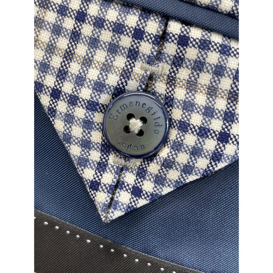 Ermenegildo Zegna エルメネジルドゼニア チェック柄 2Bジャケット 