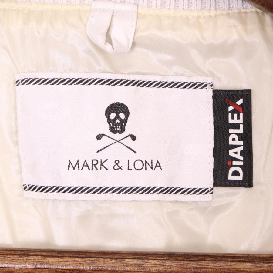 MARK&LONA マークアンドロナ ホワイト ナイロン ブルゾン ML-17W MARK&LONA マークアンドロナ ホワイト ナイロン ブルゾン ML-17W