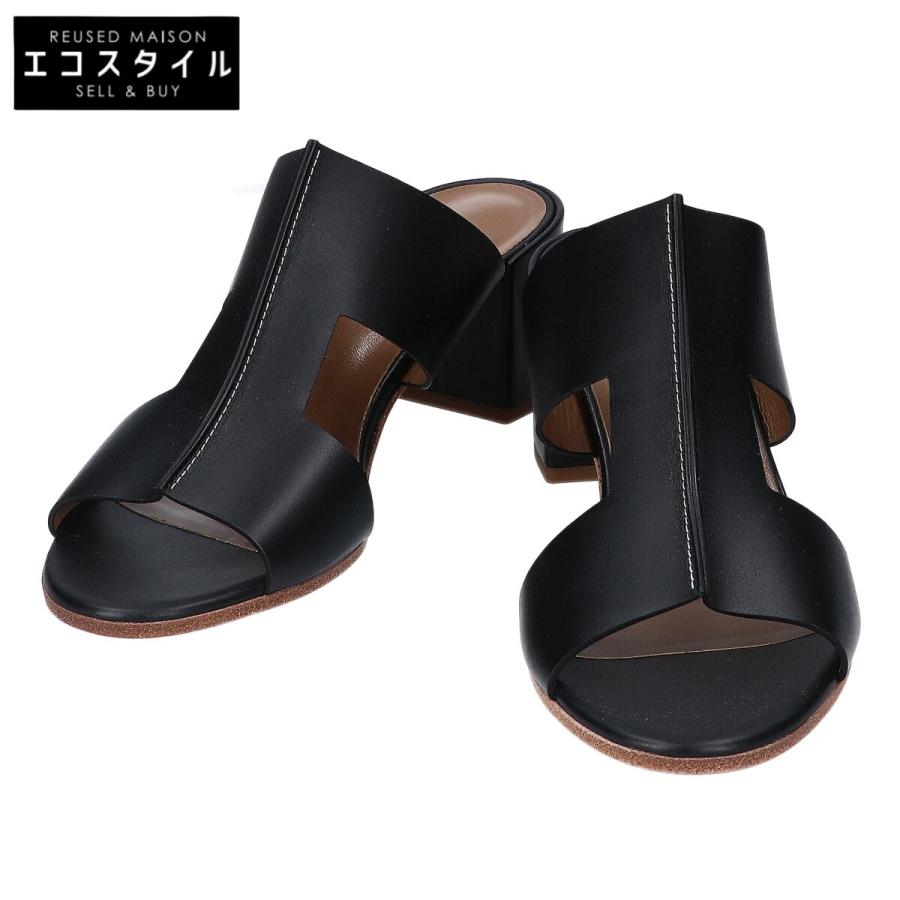 新品同様/ HERMES エルメス オスティア Hロゴ オープントゥ 新品同様/ HERMES エルメス オスティア Hロゴ オープントゥ