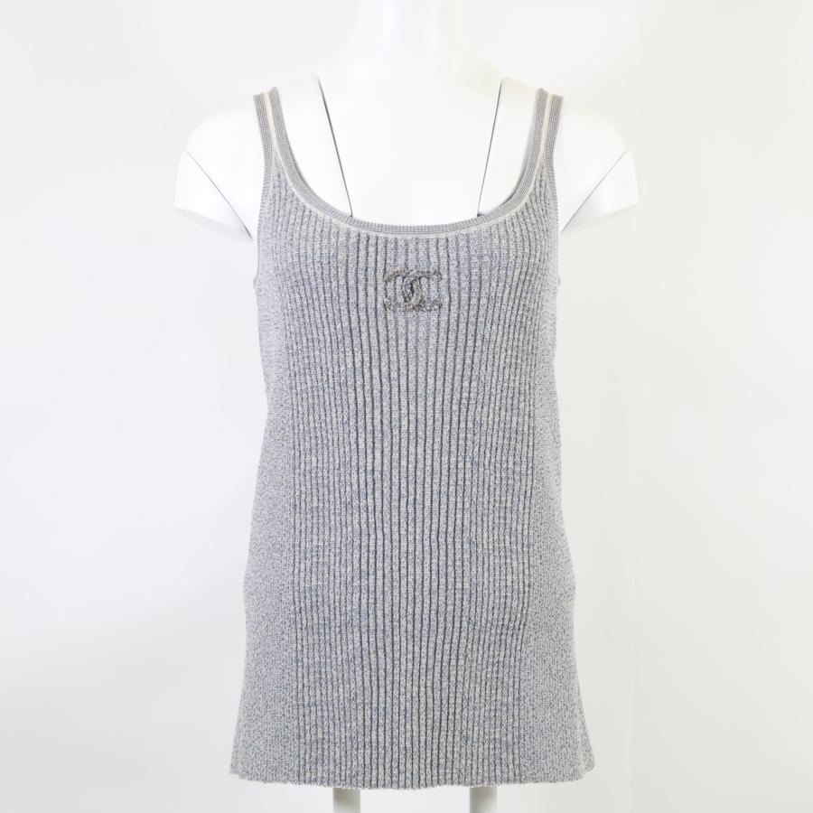 CHANEL（シャネル） P40701K02993 チェーンココマーク リブニット