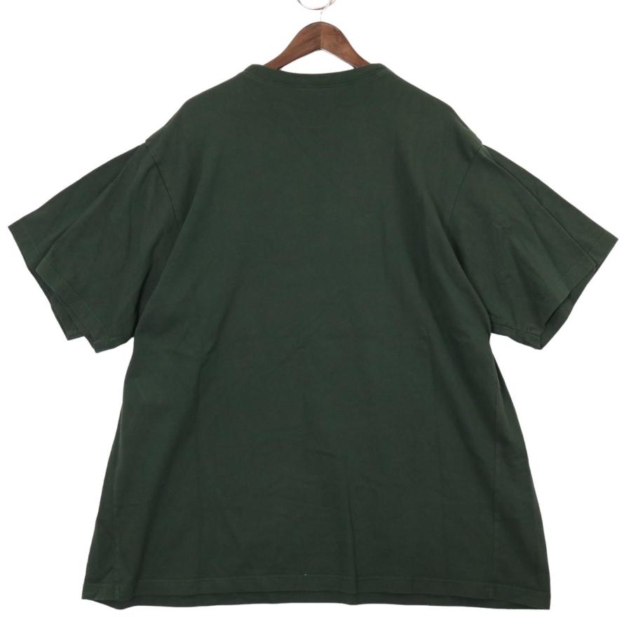 BALENCIAGA バレンシアガ 657059 レイヤード Tシャツ グリーン XS 