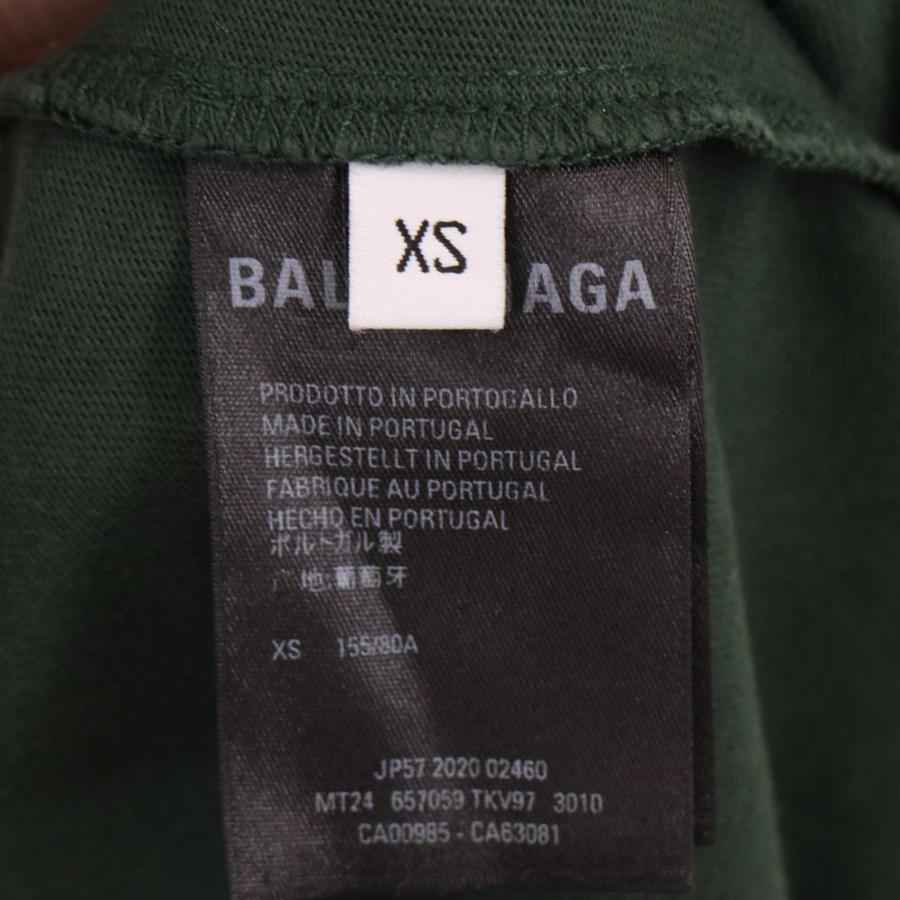 BALENCIAGA（バレンシアガ） 657059 レイヤード Tシャツ グリーン XS