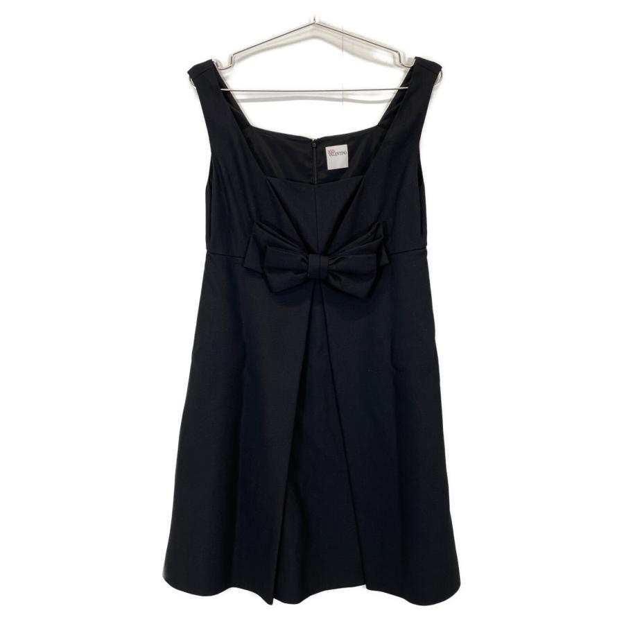 RED VALENTINO レッドヴァレンチノ 黒 リボン ノースリーブ RED VALENTINO レッドヴァレンチノ 黒 リボン ノースリーブ