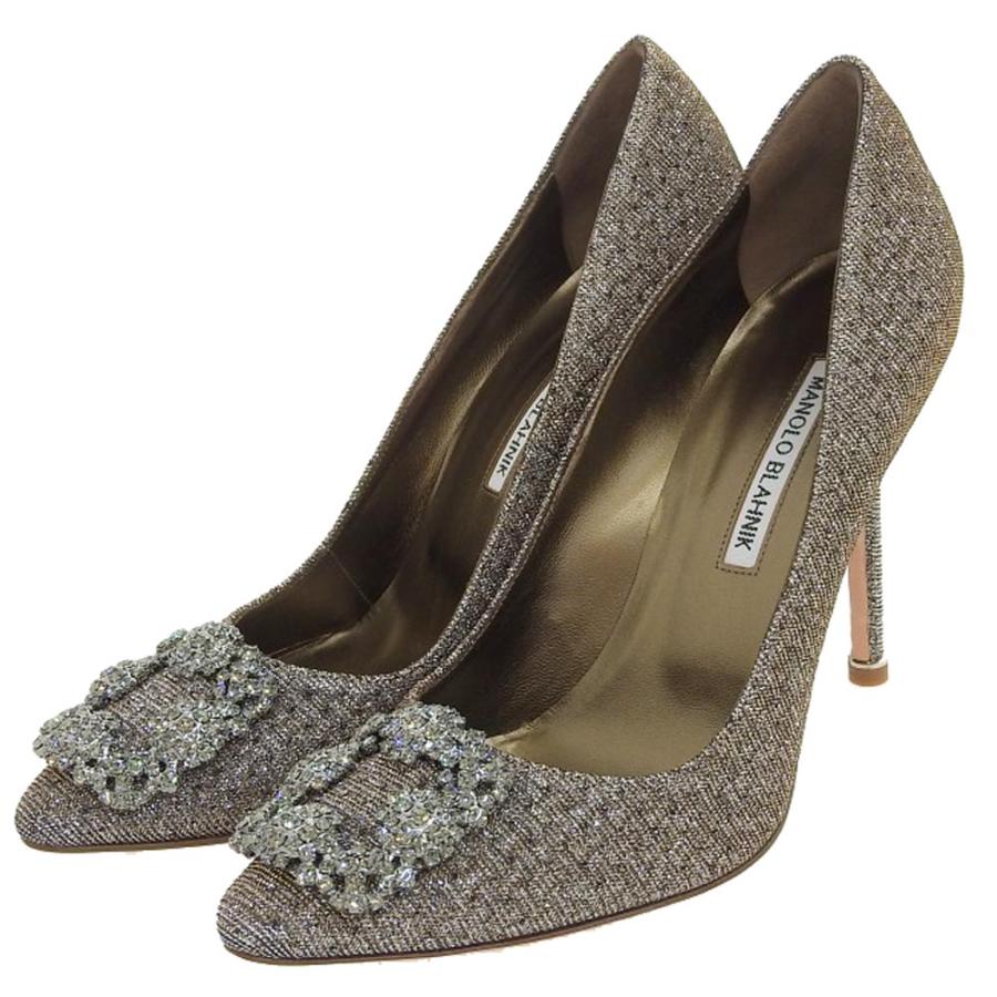 MANOLO BLAHNIK（マノロブラニク） 新品同様 ハンギシ ラメ