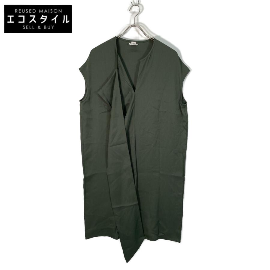 エルメス ﾙﾒｰﾙ期 ｶｰｷ ﾎﾞｳﾀｲ 変形ﾉｰｽﾘｰﾌﾞﾜﾝﾋﾟｰｽ 38