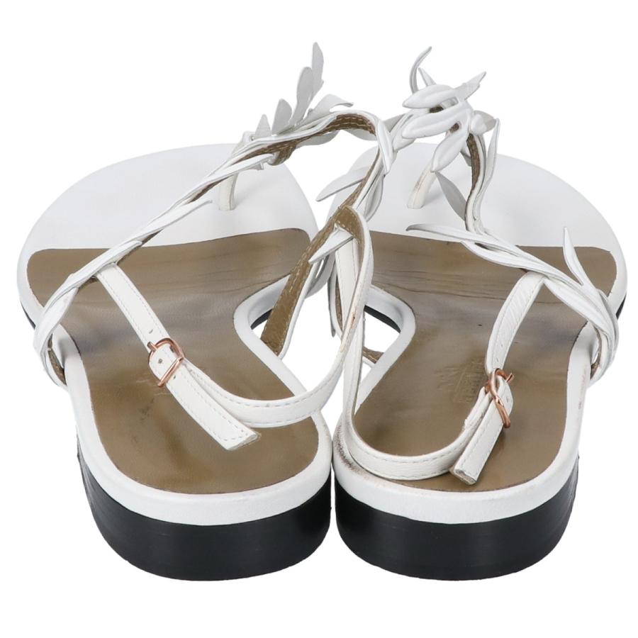 HERMES エルメス リーフデザイン アンクルストラップ トング サンダル  