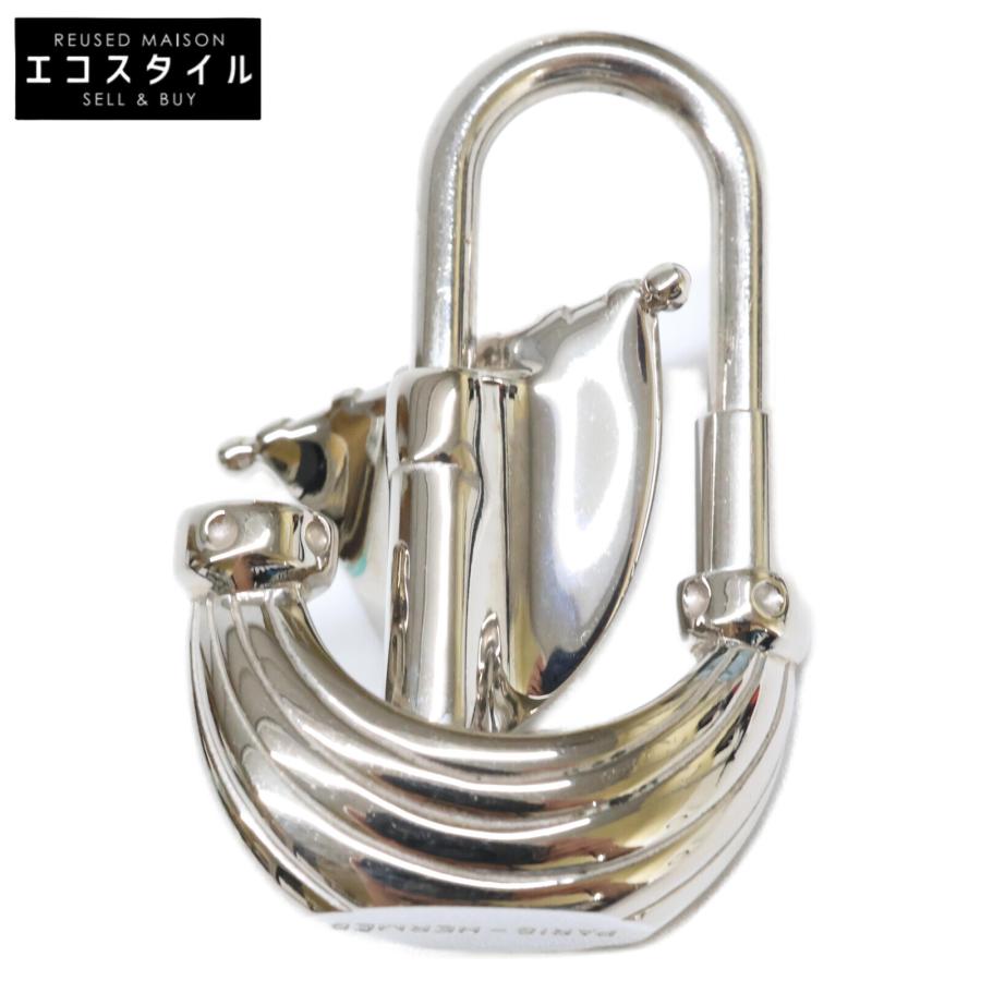 美品 HERMES エルメス 2006年 パリの風 帆船 カデナ シルバーカラー 