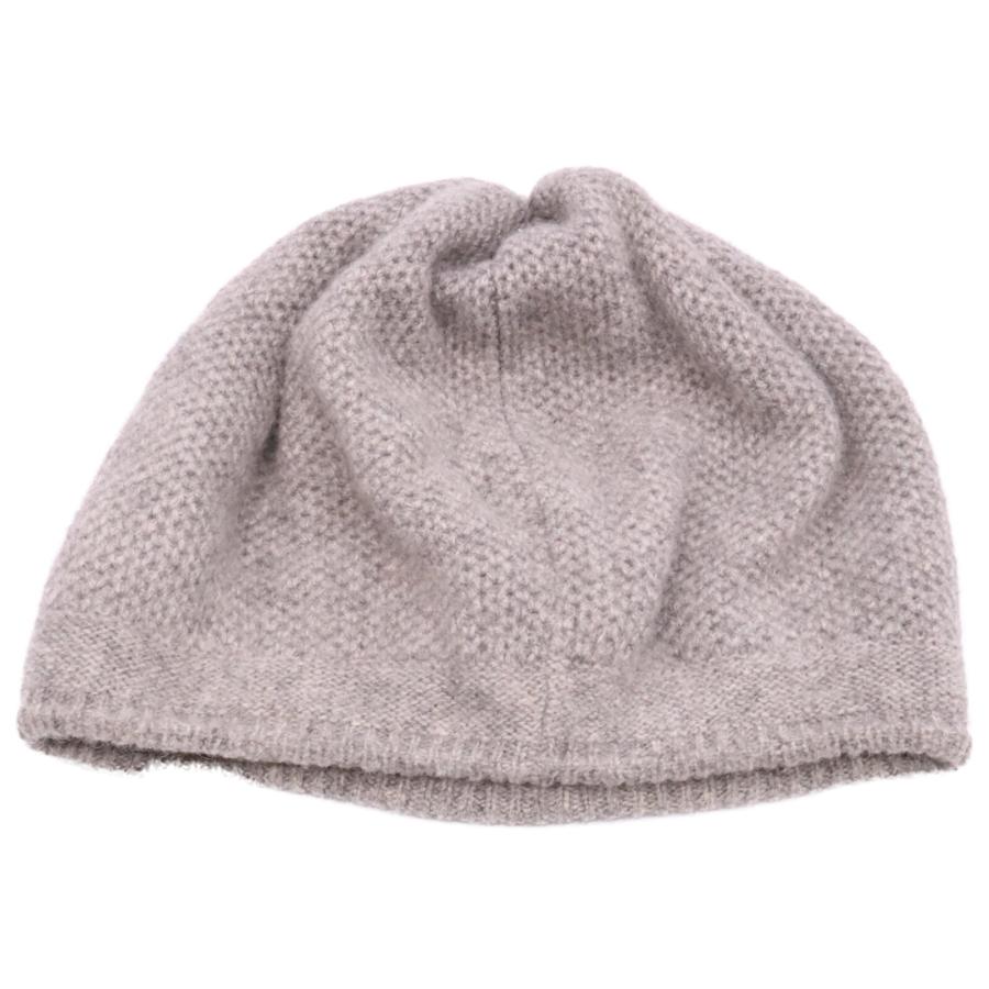 CHANEL カシミヤ ニット帽 グレー CHANEL（シャネル） 国内正規 ロゴチェーン カシミヤニットキャップ