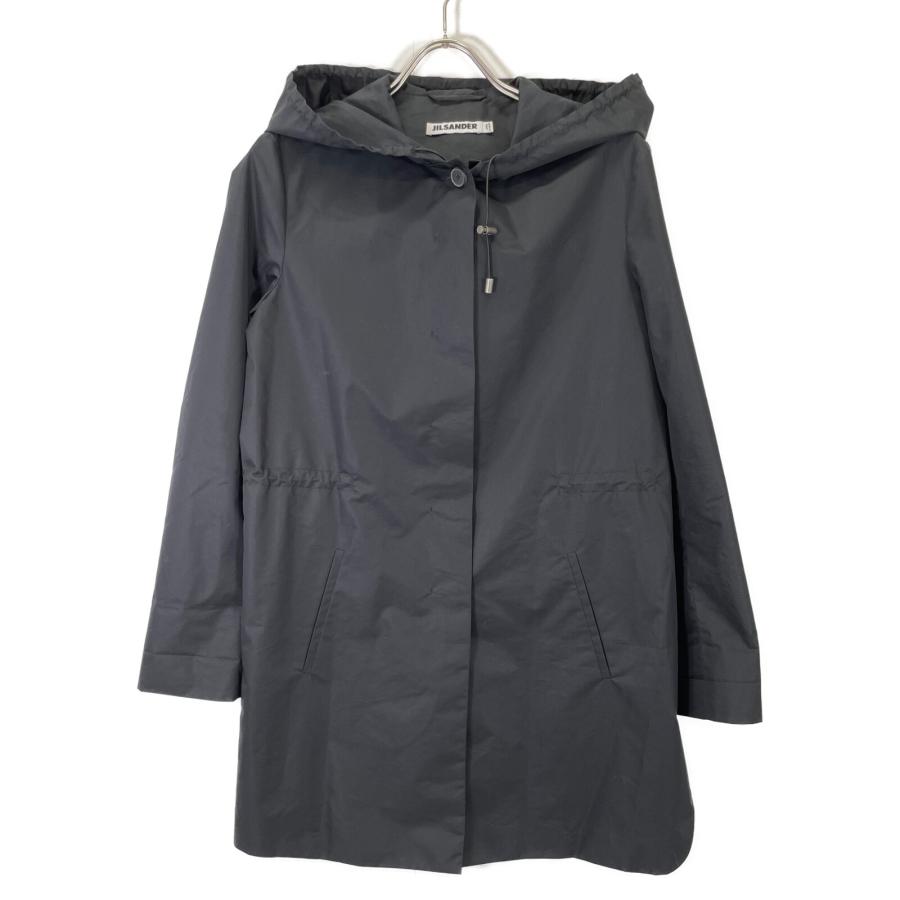 JIL SANDER（ジルサンダー） ブラック ナイロン コートフーディ 