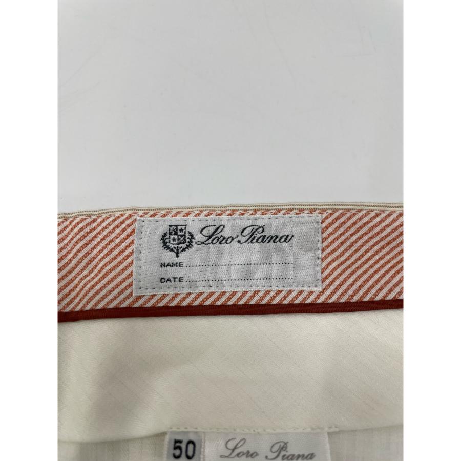 Loro Piana（ロロピアーナ） ベージュ リネン混 ストレートパンツ
