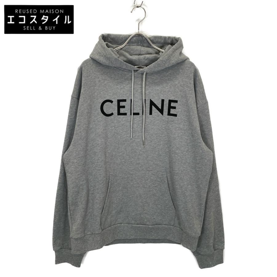 CELINE セリーヌ グレー ロゴルーズスウェットシャツ 2Y321670Q CELINE セリーヌ グレー ロゴルーズスウェットシャツ 2Y321670Q