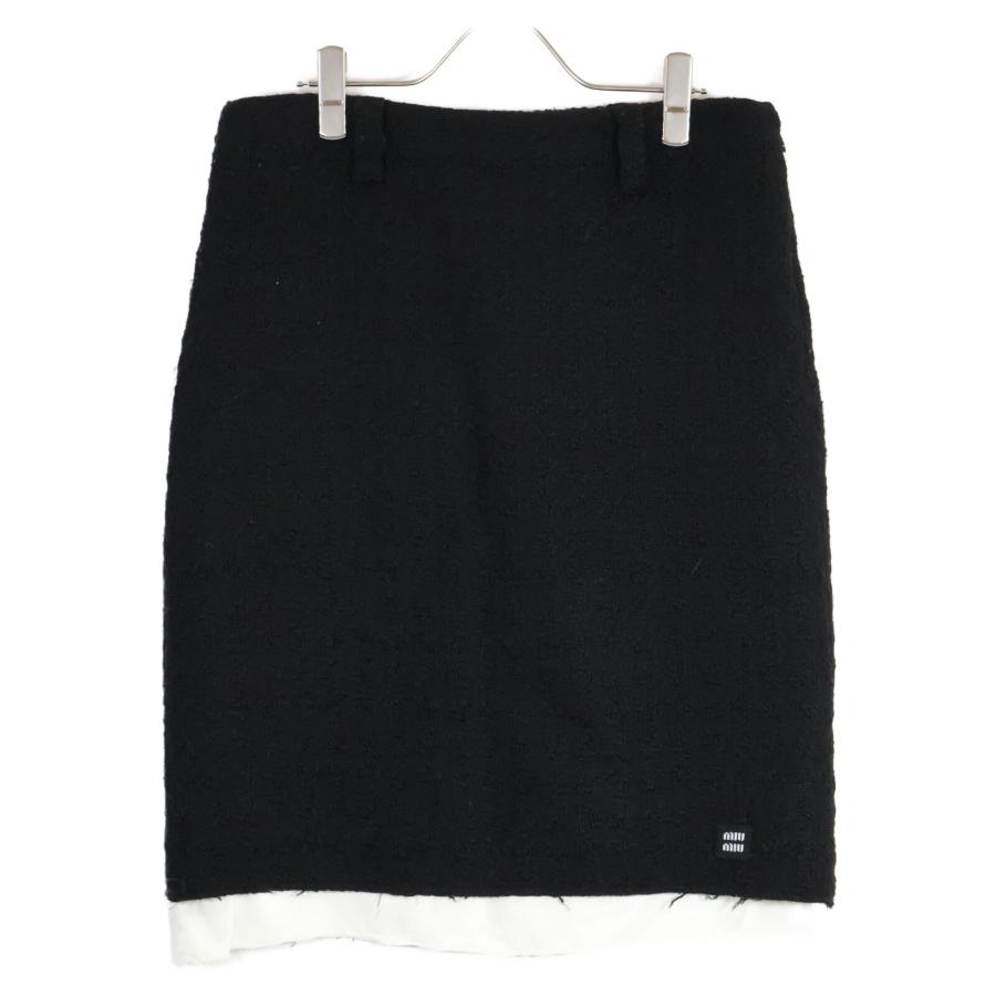 miu 美品 国内正規 MIUMIU ミュウミュウ 22年 ツイード ショート