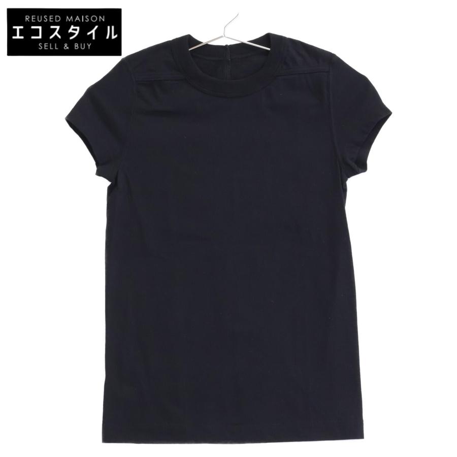 Rick Owens - リックオウエンス Cropped Level Tシャツ  RP01C5235-JA 38 Rick Owens リックオウエンス ブラック Cropped Level Tシャツ