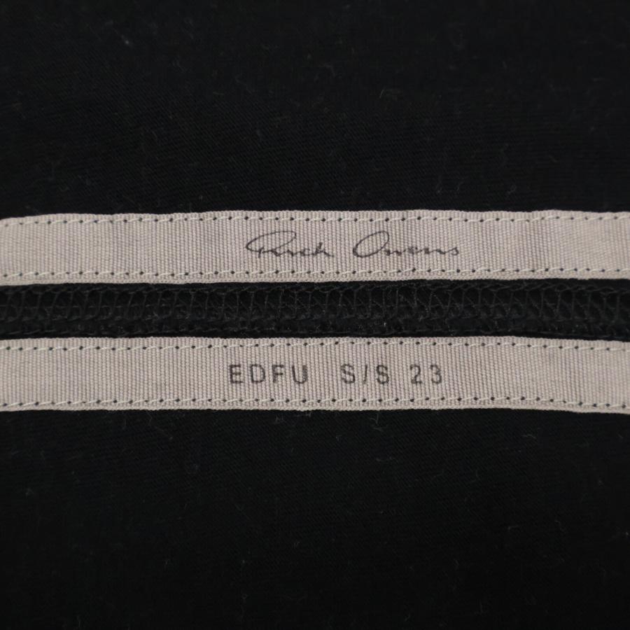 Rick Owens - リックオウエンス Cropped Level Tシャツ  RP01C5235-JA 38 Rick Owens リックオウエンス ブラック Cropped Level Tシャツ