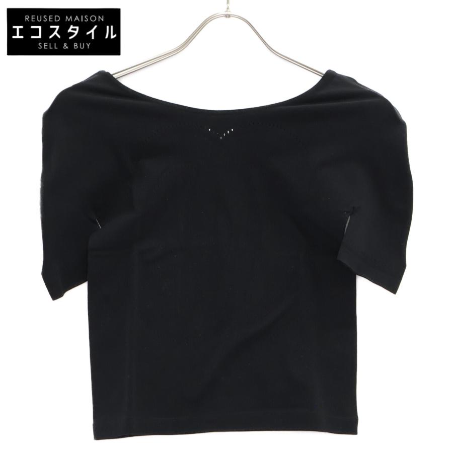 シャネル ﾌﾞﾗｯｸ ｺｺﾏｰｸ ﾋﾞｯｸﾛｺﾞ 半袖Tｼｬﾂ P58249 ｓ CHANEL（シャネル） ブラック ココマーク ビックロゴ 半袖Tシャツ