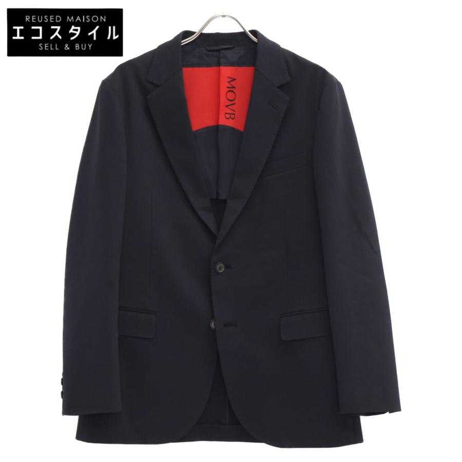 MOVB モーヴ ネイビー シングル2Bノッチド・トラベルジャケット MOVB モーヴ ネイビー シングル2Bノッチド・トラベルジャケット