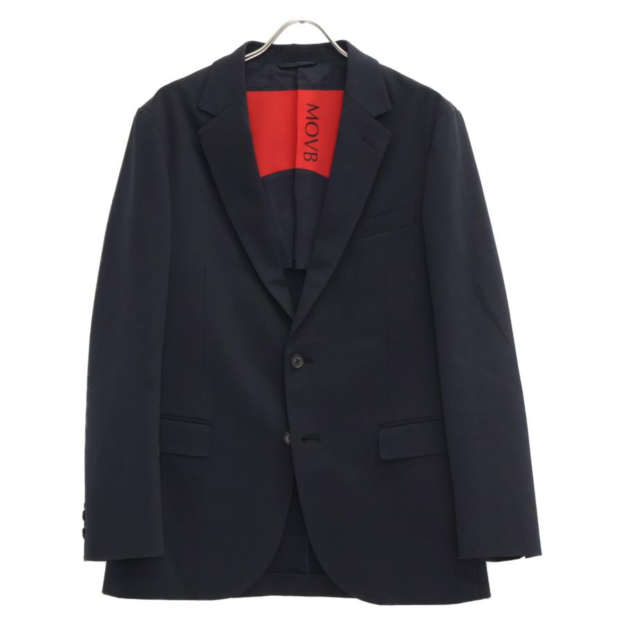 MOVB モーヴ ネイビー シングル2Bノッチド・トラベルジャケット MOVB モーヴ ネイビー シングル2Bノッチド・トラベルジャケット