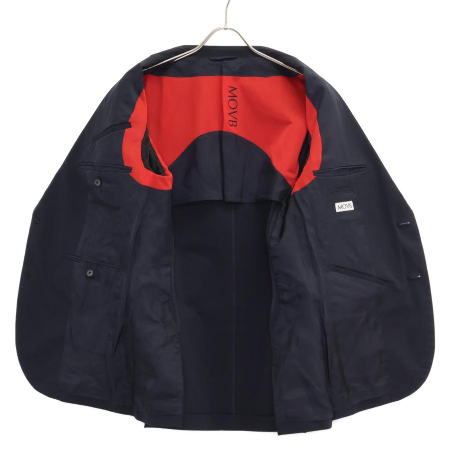 MOVB モーヴ ネイビー シングル2Bノッチド・トラベルジャケット MOVB モーヴ ネイビー シングル2Bノッチド・トラベルジャケット