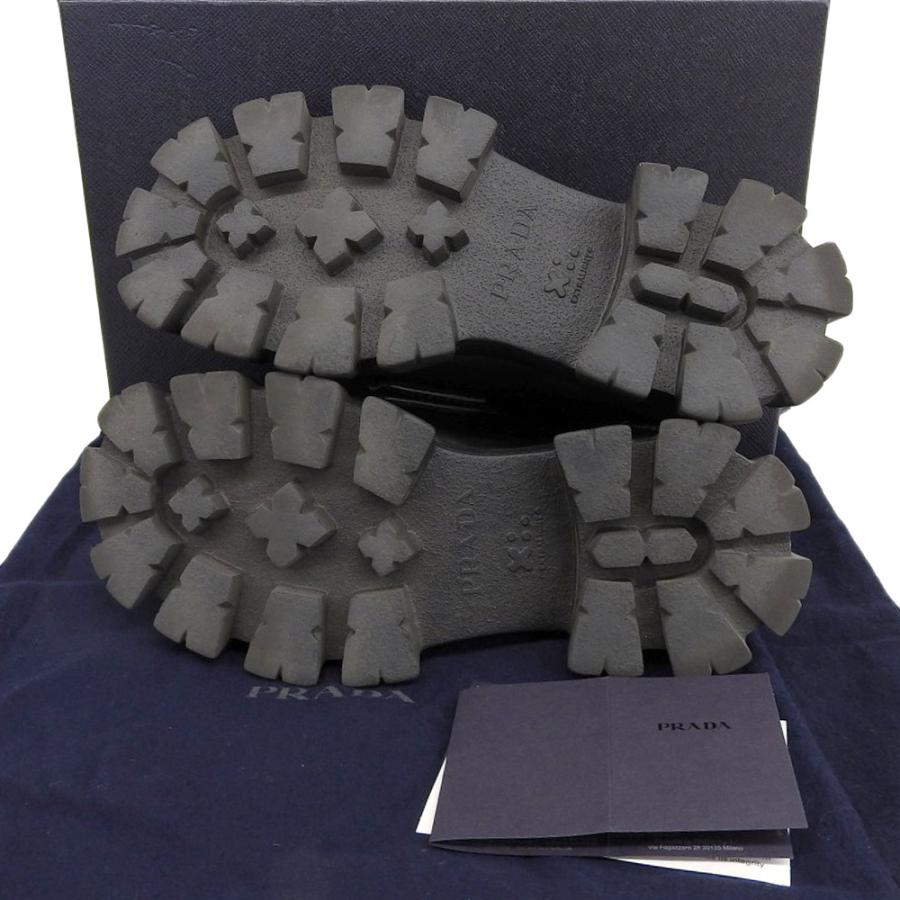 PRADA 美品 プラダ モノリス ローファー 厚底 シューズ メンズ