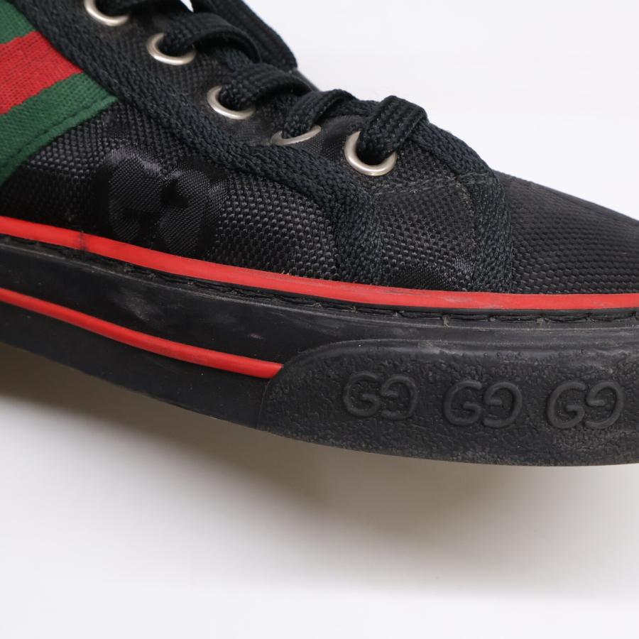 美品】グッチ ハイカットスニーカー テニス 1977 GG シェリーライン