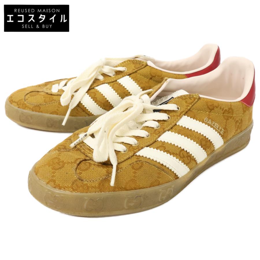 未使用 GUCCI adidas スニーカー ガゼル ウェッジソール スエード 名東】【GUCCI】グッチ アディダス コラボ スニーカー ガゼル