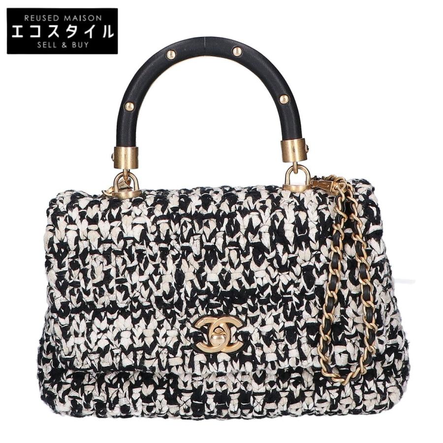 美品CHANEL シャネルショルダーバッグチェーンツイードバッグ