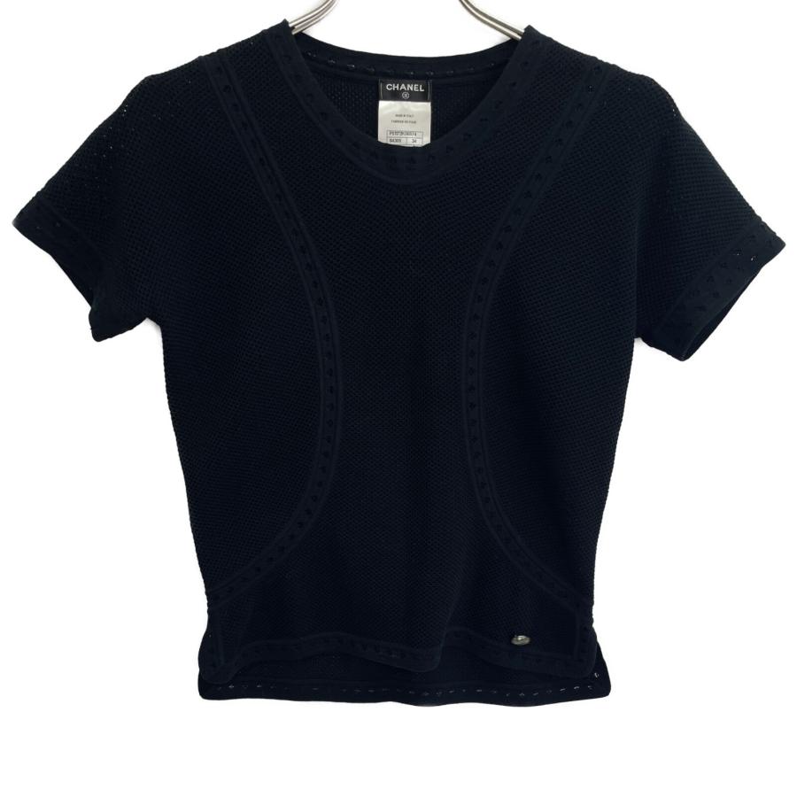 CHANEL（シャネル） ブラック P51172 コットンニットTシャツ ブラック 