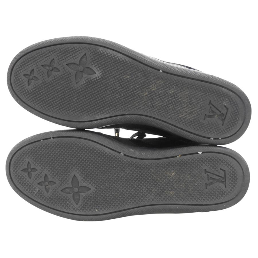 LOUIS VUITTON ルイヴィトン モノグラム レザー×ベロア ハイカット