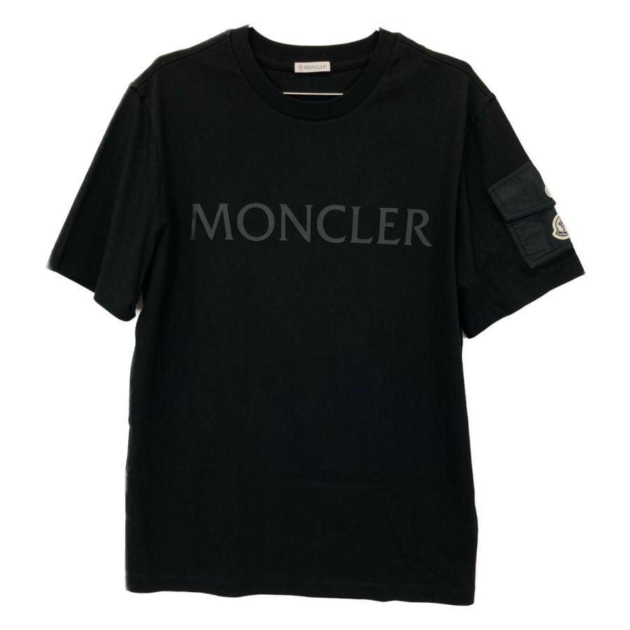 MONCLER（モンクレール） 23SS ブラック SS TSHIRT ロゴ Tシャツ