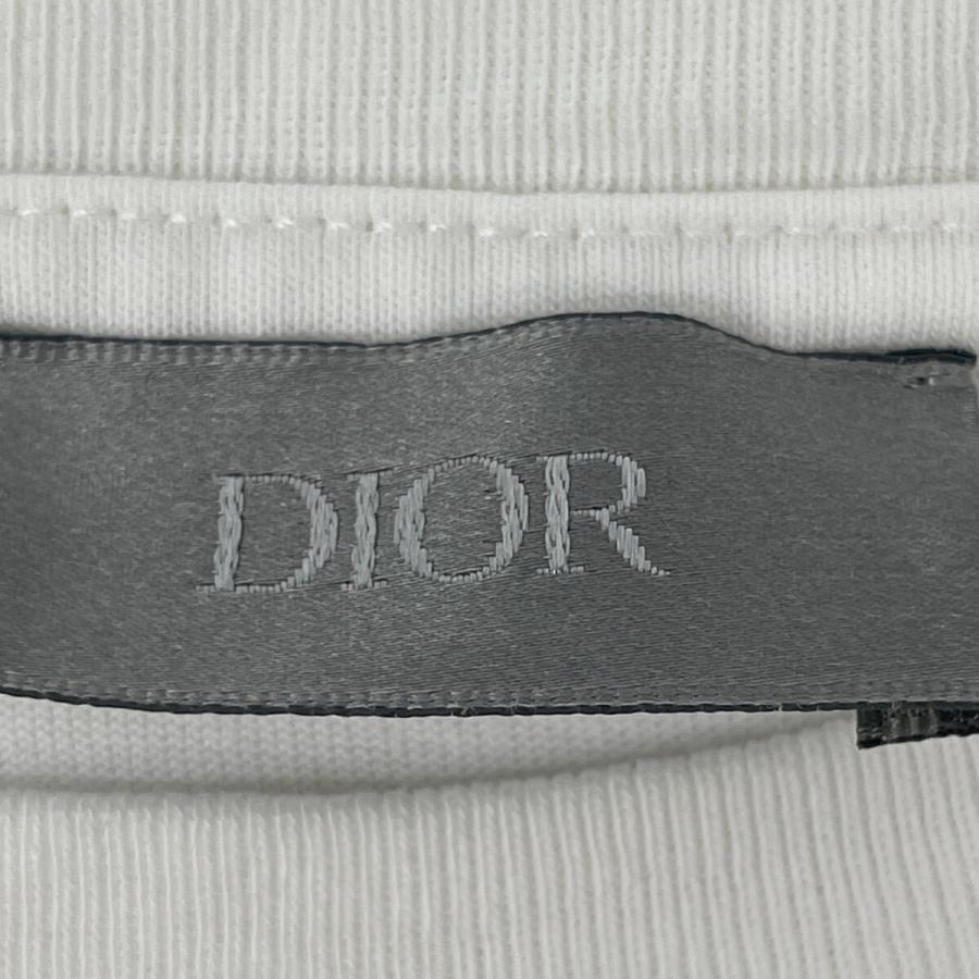 DIOR ディオール ホワイト×ピンク ロゴ 半袖Tシャツ 24ss ホワイト
