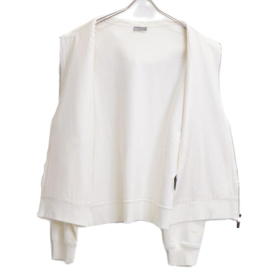 DIOR ディオール ホワイト 293J650A0531 コットン×シルク ジップアップ